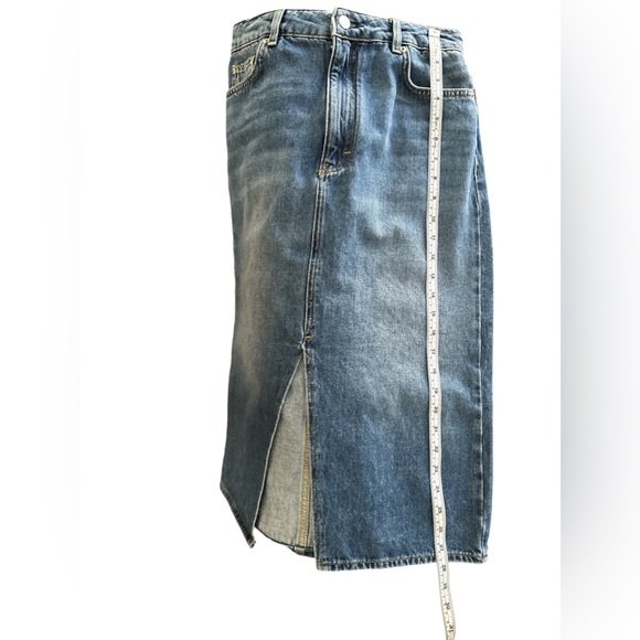 ba&sh Dona Denim Midi Skirt Size M Sold - Picture 10 of 11